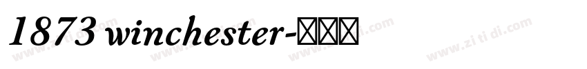 1873 winchester字体转换
